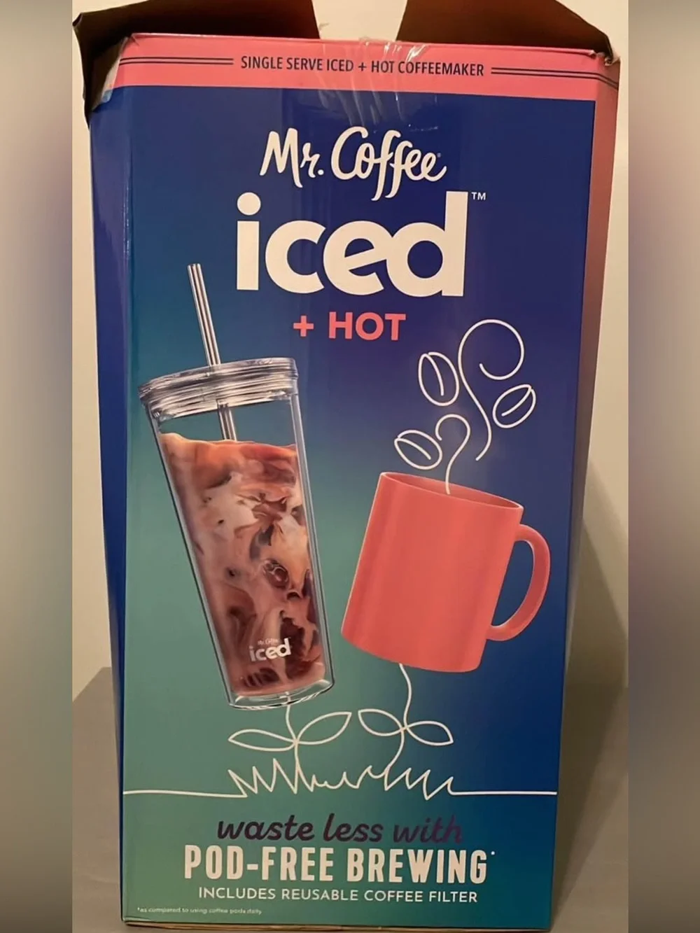 Mr. Coffee Iced + Hot Single-Serve Coffee Maker - Black